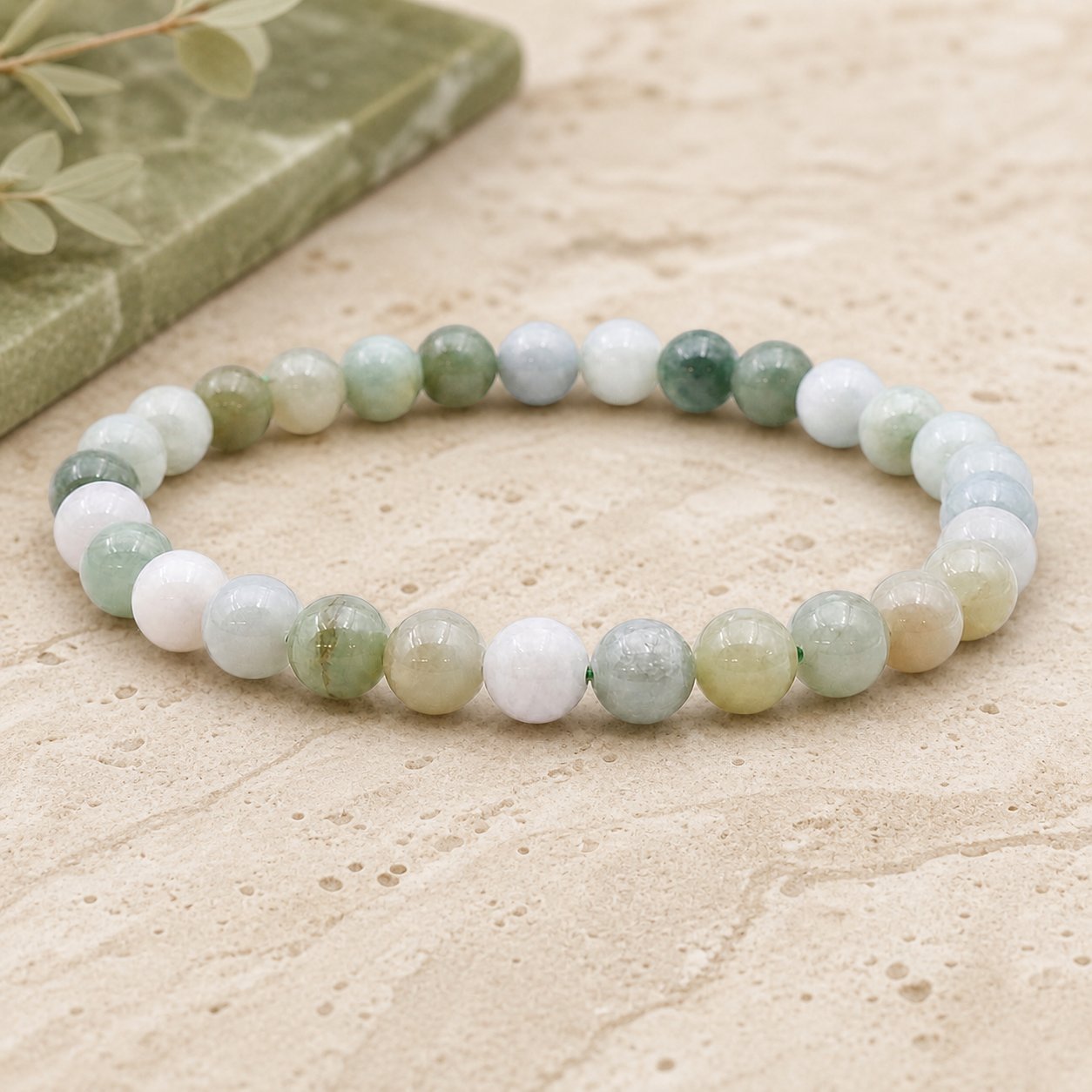 Bracelet Jade de Birmanie 6 mm – Sagesse Ancienne