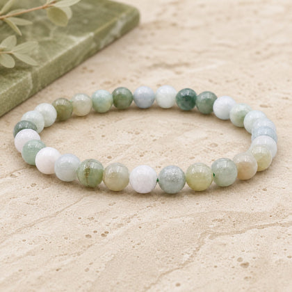 Bracelet Jade de Birmanie 6 mm – Sagesse Ancienne