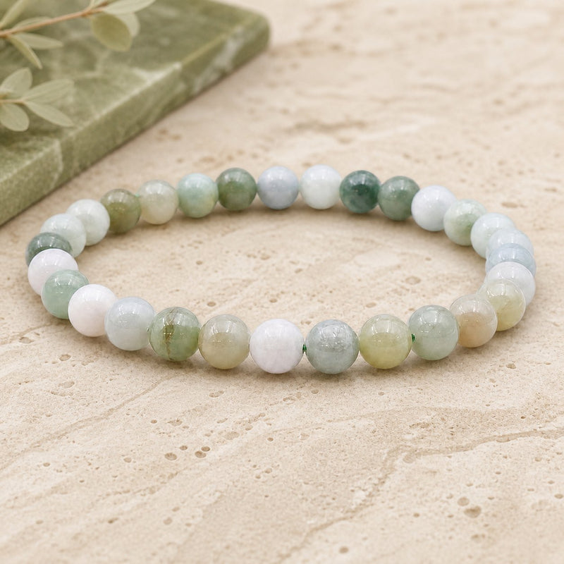 Bracelet Jade de Birmanie 6 mm – Sagesse Ancienne