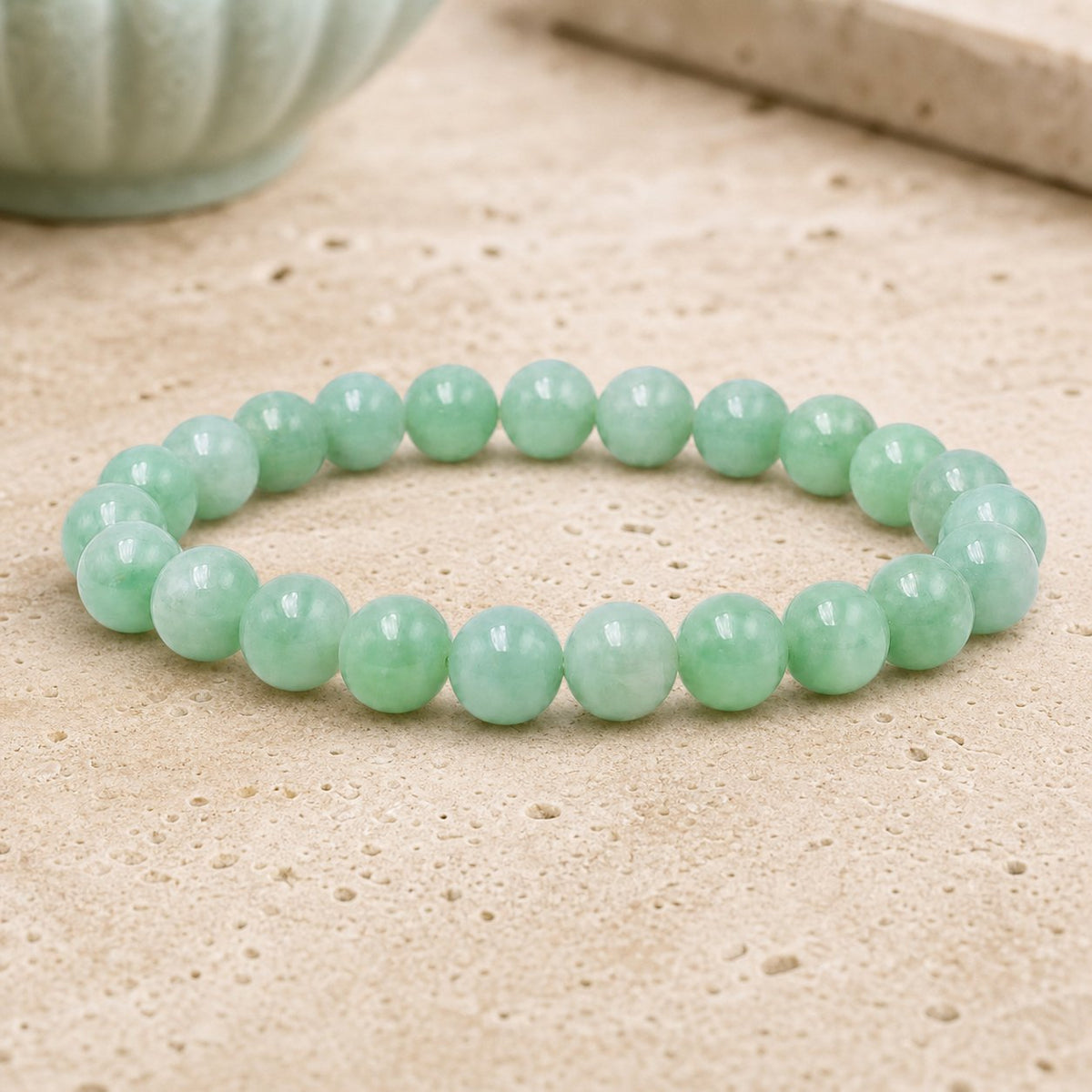 Bracelet Jade de Birmanie 8 mm – Chance des Entreprises