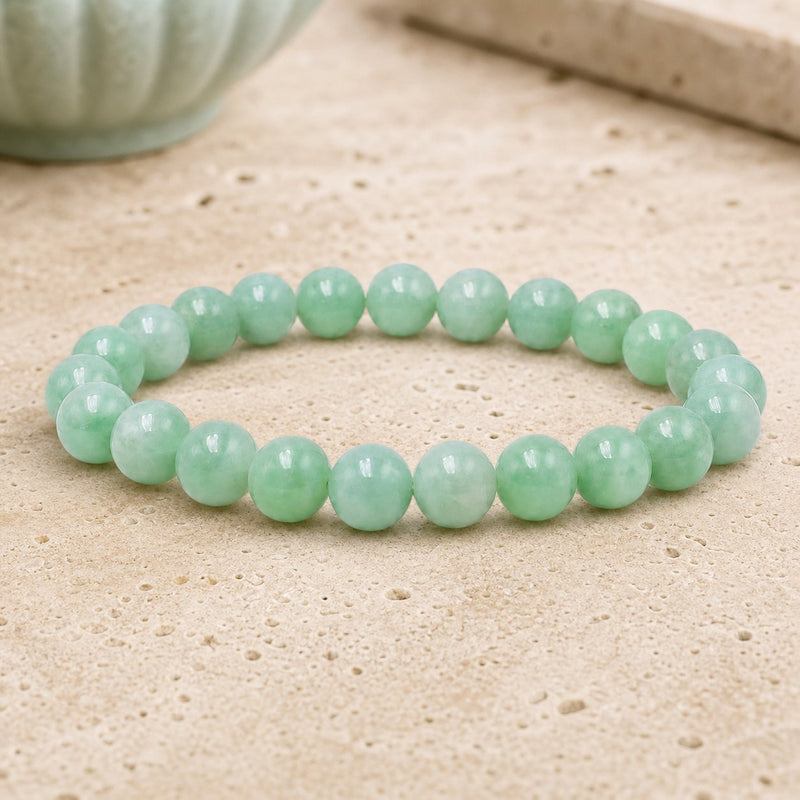 Bracelet Jade de Birmanie 8 mm – Chance des Entreprises