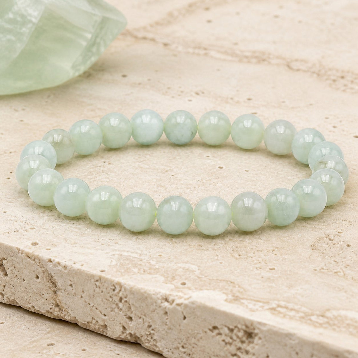 Bracelet Jade de Birmanie 8 mm – Harmonie de la Maison