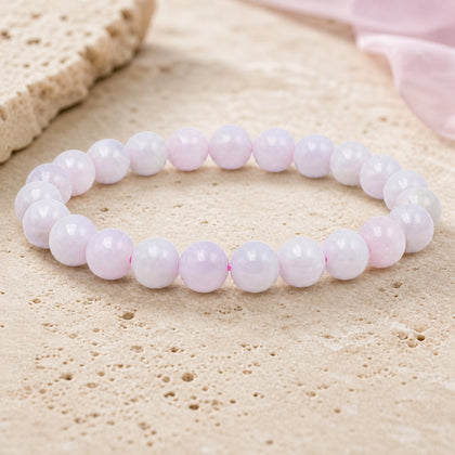 Bracelet Jade de Birmanie Violet 8 mm – Contemplation Paisible