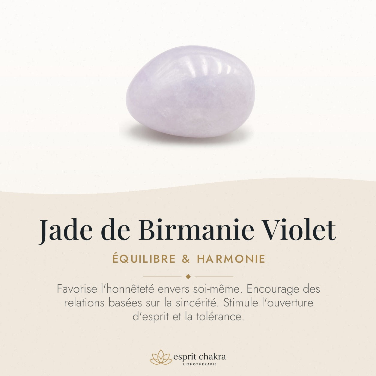 Bracelet Jade de Birmanie Violet 8 mm – Sagesse Élevée — vertus de la pierre