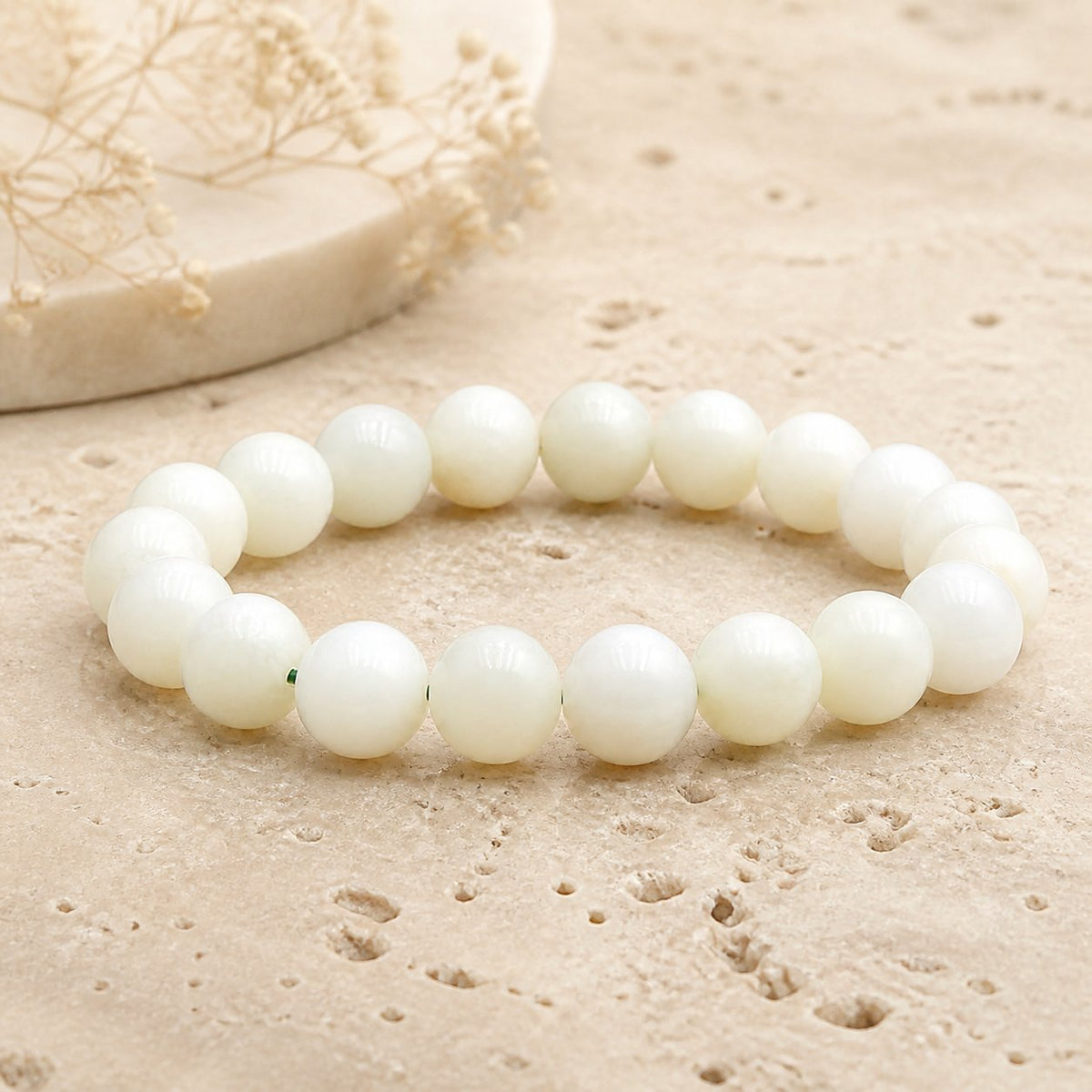 Bracelet Jade de Chine 10 mm – Transmission Douce