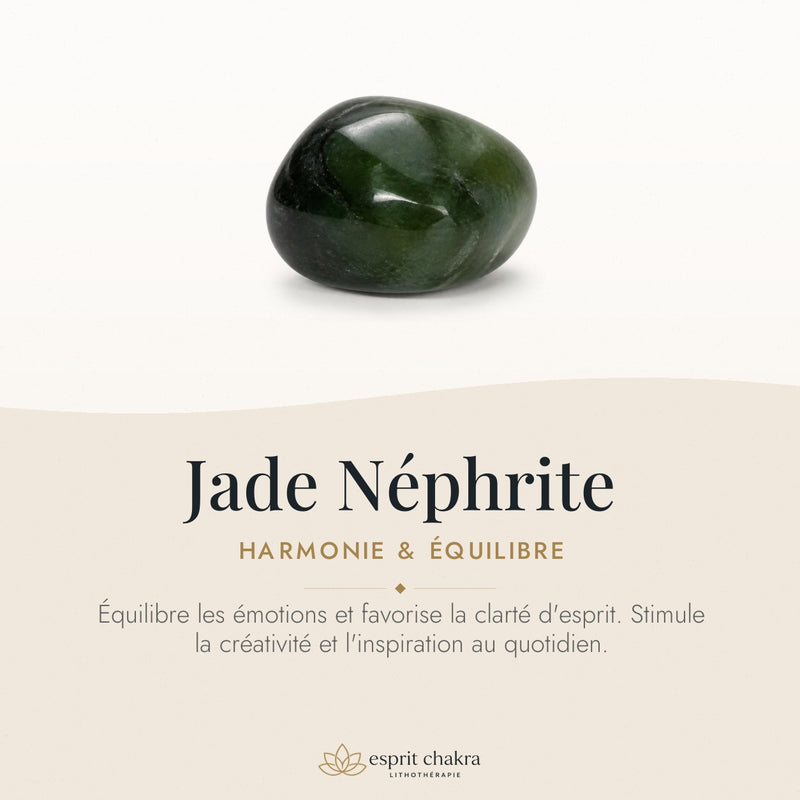 Bracelet Jade Néphrite 6 mm – Harmonie