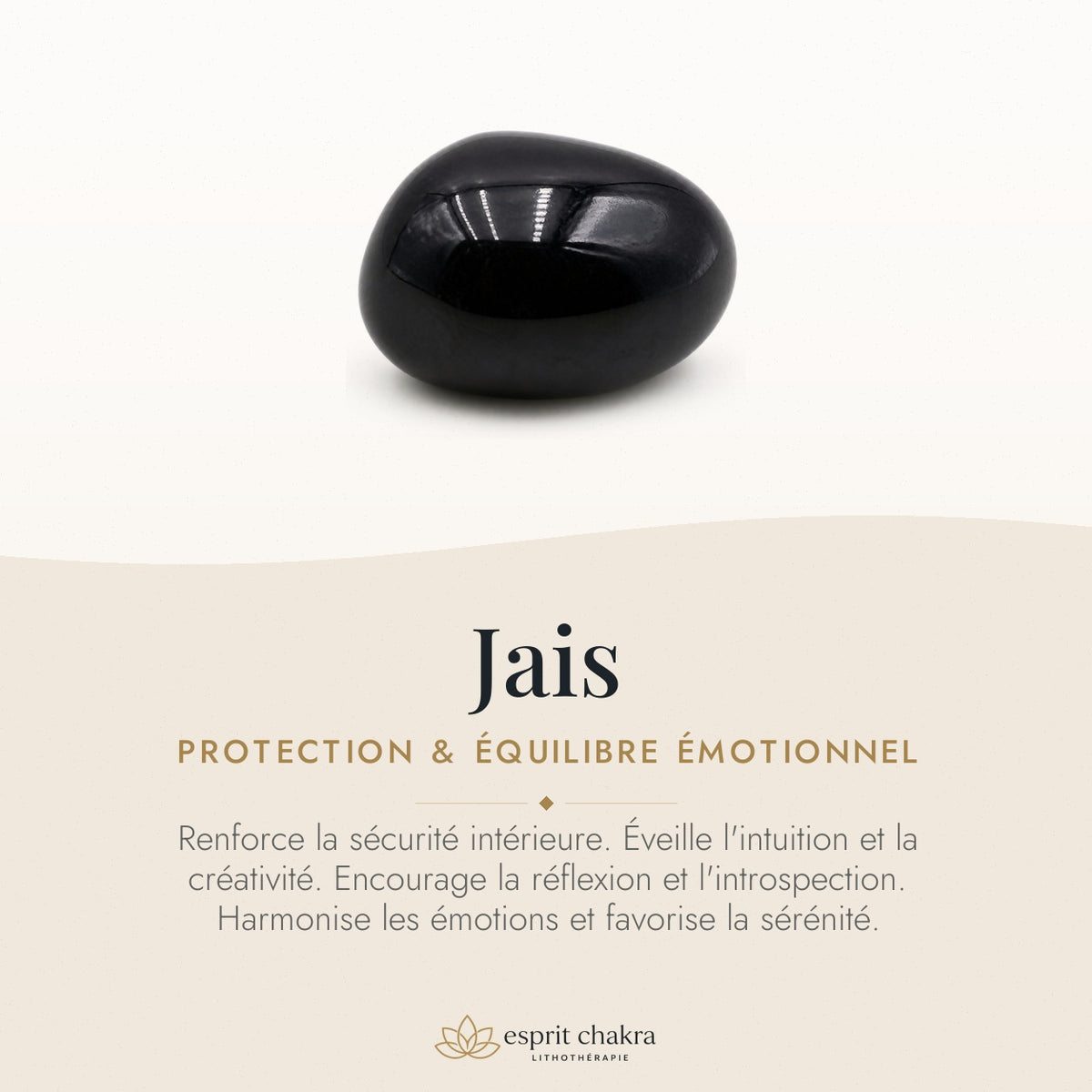 Bracelet Jais 6 mm – Douceur du Recueillement — vertus de la pierre