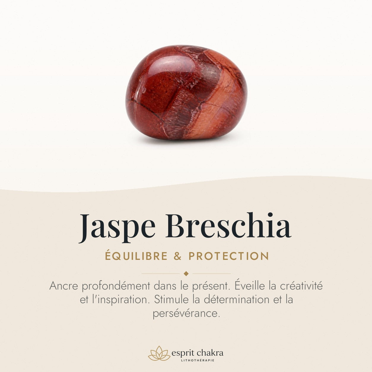 Bracelet Jaspe Breschia 6 mm – Force du Relèvement — vertus de la pierre