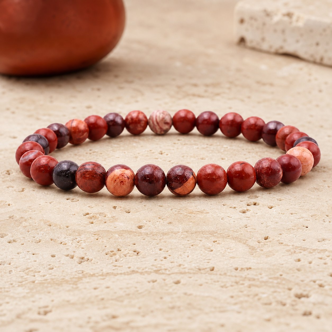 Bracelet Jaspe Breschia 6 mm – Force du Relèvement