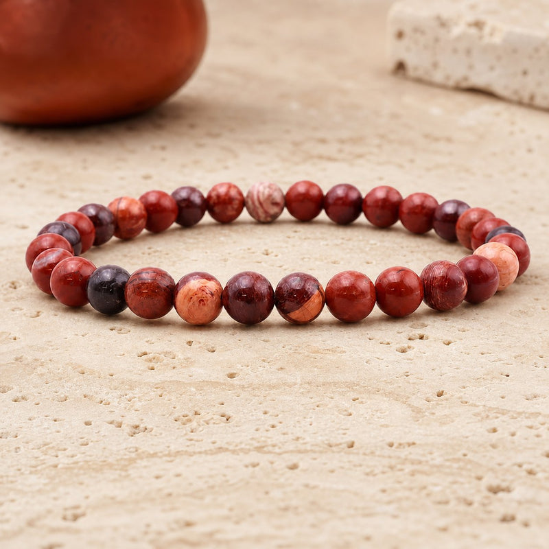 Bracelet Jaspe Breschia 6 mm – Force du Relèvement