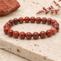 Bracelet Jaspe Breschia 8 mm – Cœur Vaillant