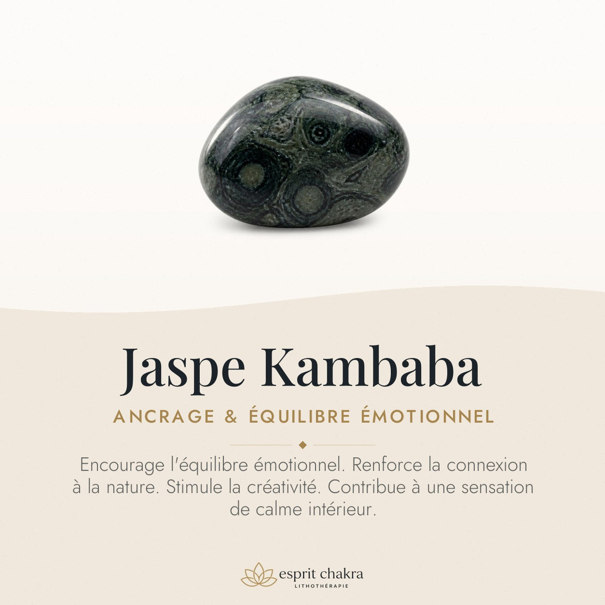 Bracelet Jaspe Kambaba 6 mm – Ancrage — vertus de la pierre