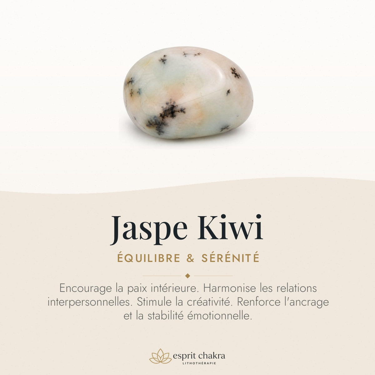 Bracelet Jaspe Kiwi 6 mm – Renouveau Serein — vertus de la pierre