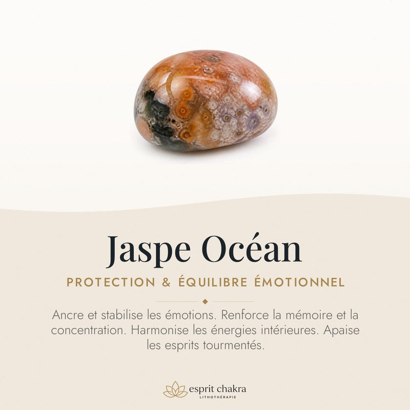 Bracelet Jaspe Océan 6 mm – Douceur du Ressac