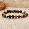 Bracelet Jaspe Océan 8 mm – Élan du Cœur