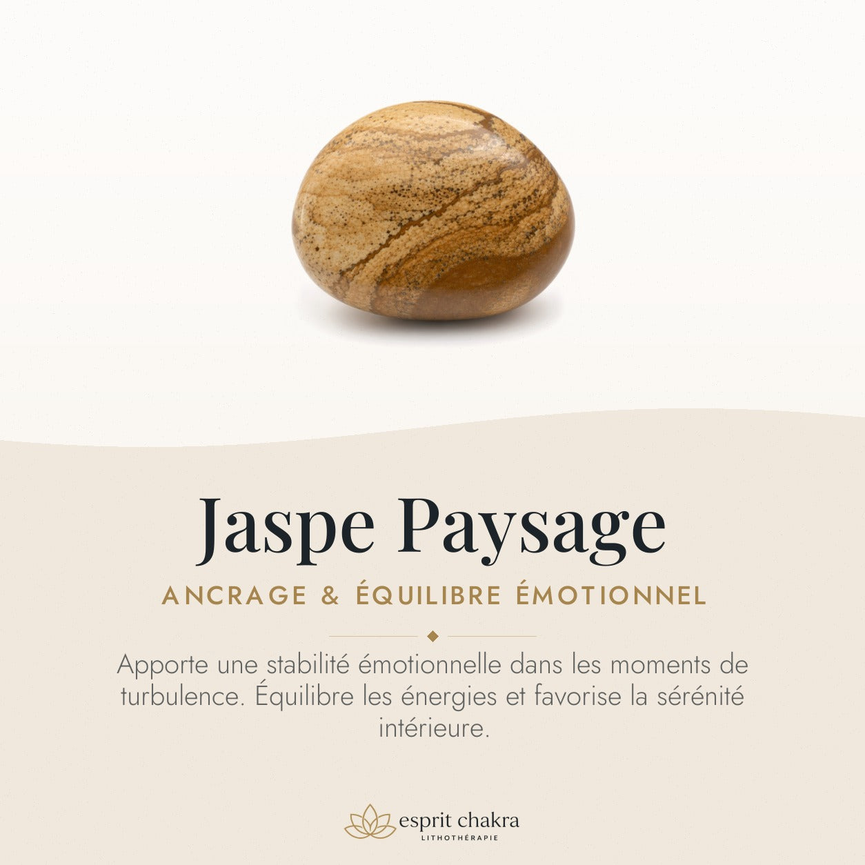 Bracelet Jaspe Paysage 8 mm – Douceur Intérieure — vertus de la pierre