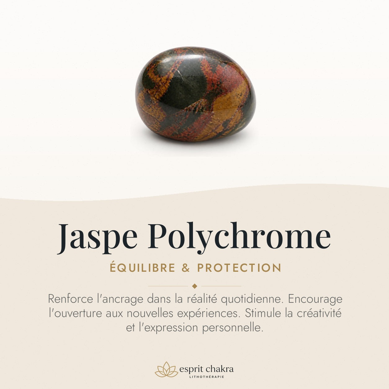 Bracelet Jaspe Polychrome 6 mm – Expression Vive — vertus de la pierre