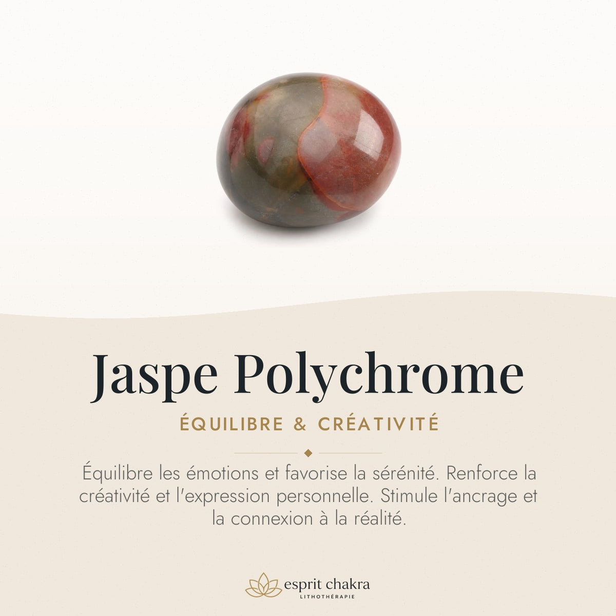 Bracelet Jaspe Polychrome 8 mm – Paix Intérieure — vertus de la pierre
