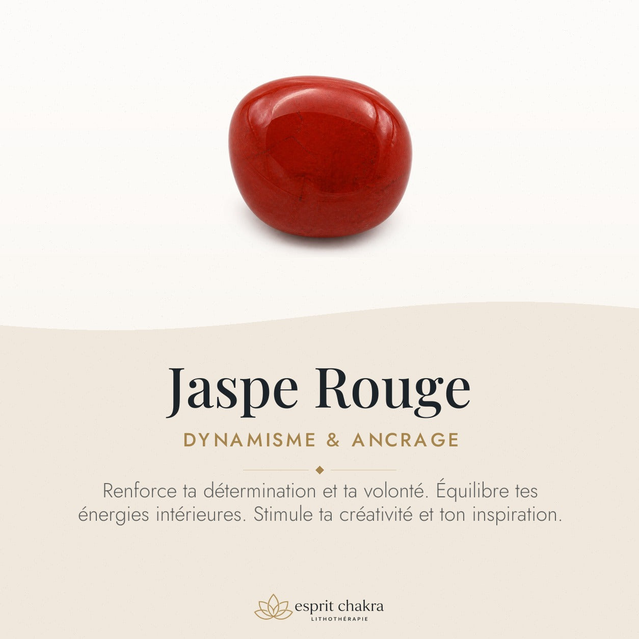 Bracelet Jaspe Rouge 4 mm – Ancrage de l’Action — vertus de la pierre