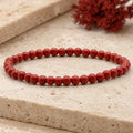 Bracelet Jaspe Rouge 4 mm – Ancrage de l’Action
