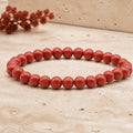 Bracelet Jaspe Rouge 6 mm – Calme Intérieur