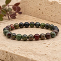 Bracelet Jaspe Sang de Dragon 8 mm – Force Intérieure