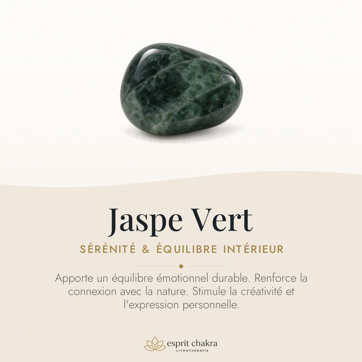 Bracelet Jaspe Vert 6 mm – Sérénité Vivante — vertus de la pierre