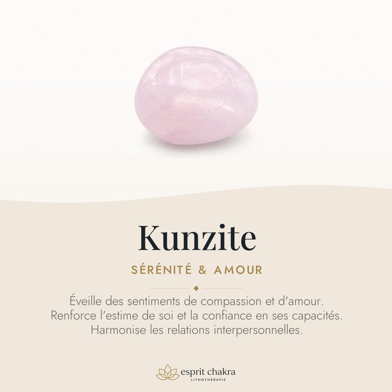 Bracelet Kunzite 10 mm – Bienveillance Aimante