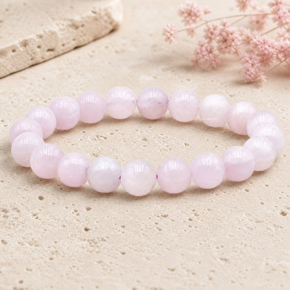Bracelet Kunzite 10 mm – Bienveillance Aimante
