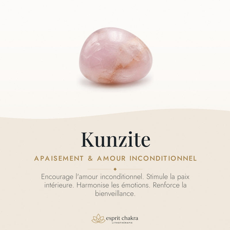 Bracelet Kunzite 6 mm – Amour Inconditionnel
