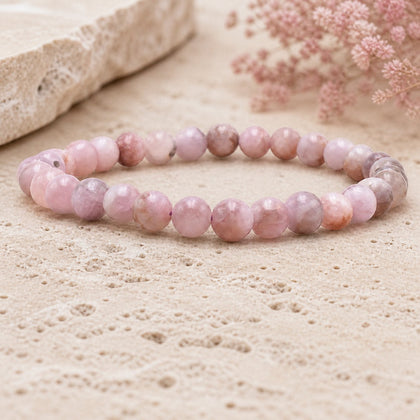 Bracelet Kunzite 6 mm – Amour Inconditionnel