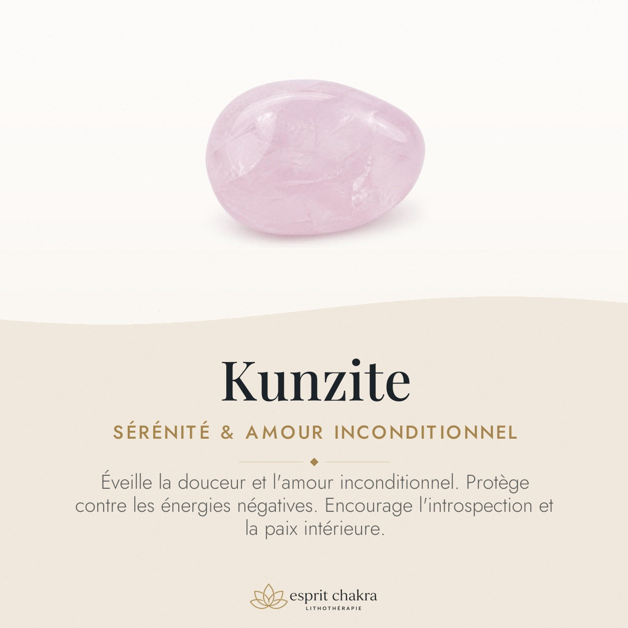 Bracelet Kunzite 6 mm – Attachement Serein — vertus de la pierre