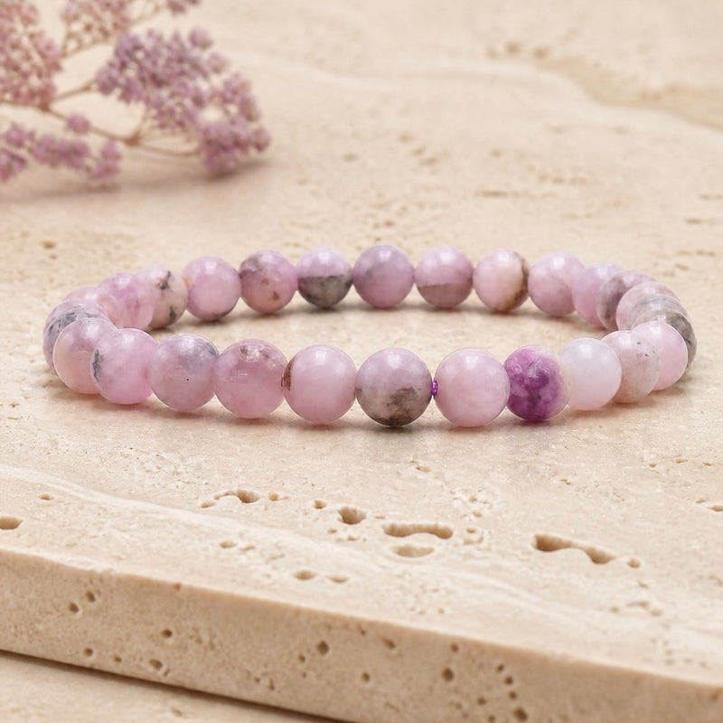 Bracelet Kunzite 6 mm – Délicatesse des Gestes