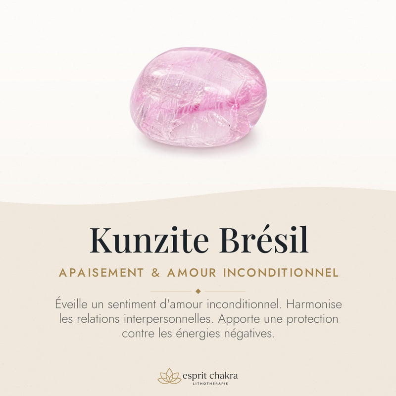 Bracelet Kunzite 6 mm – Douceur des Peines