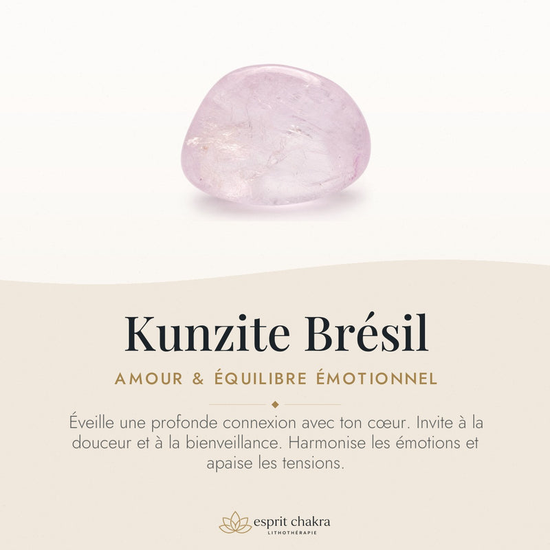 Bracelet Kunzite 8 mm – Attente Douce