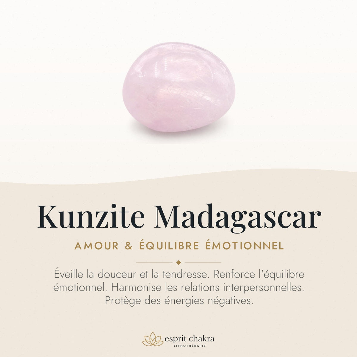 Bracelet Kunzite 8 mm – Clarté Intérieure — vertus de la pierre