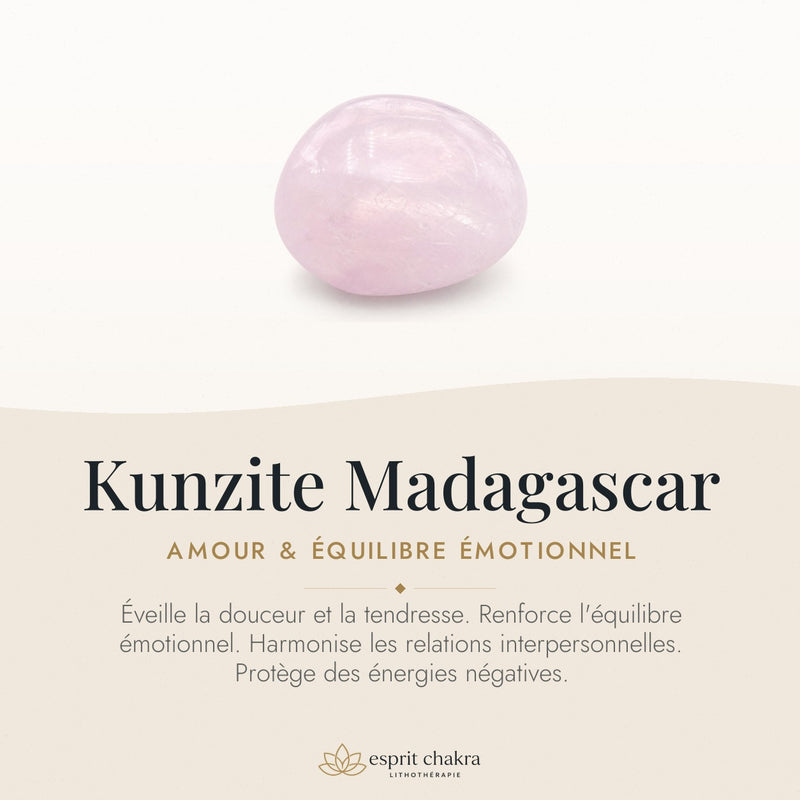Bracelet Kunzite 8 mm – Clarté Intérieure