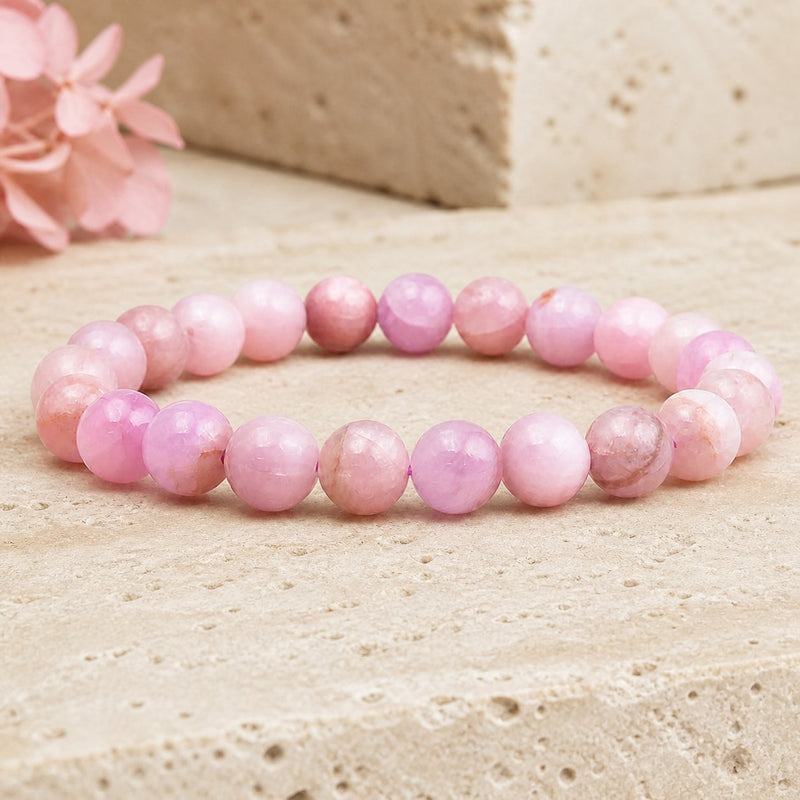 Bracelet Kunzite 8 mm – Lumière Intérieure