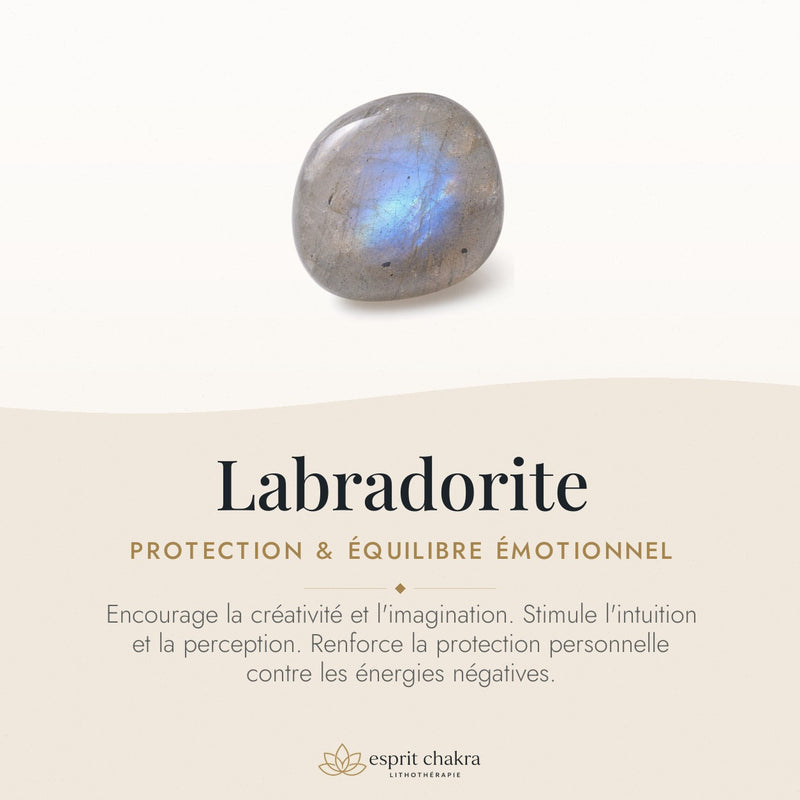 Bracelet Labradorite 10 mm – Présence Protégée