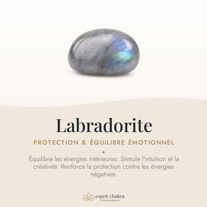 Bracelet Labradorite 6 mm – Élan Intérieur