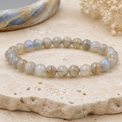 Bracelet Labradorite 6 mm – Source Intérieure