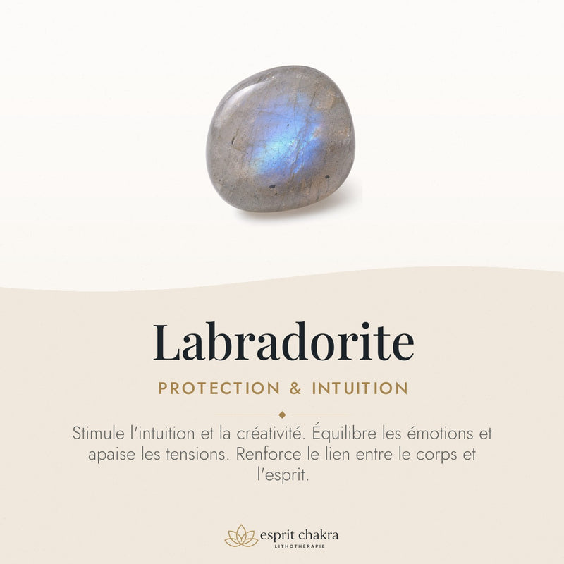 Bracelet Labradorite 8 mm – Lumière Douce