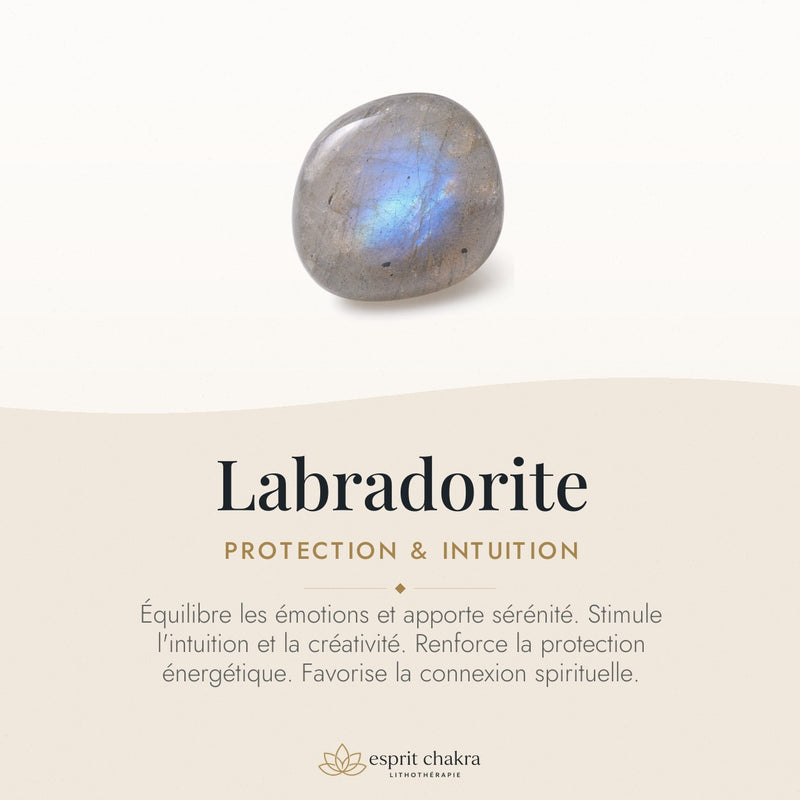 Bracelet Labradorite 8 mm – Lumière Simple