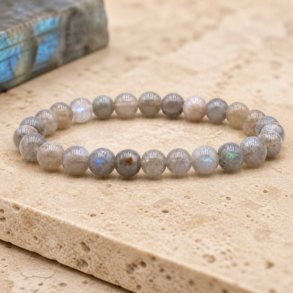 Bracelet Labradorite 8 mm – Souffle Intérieur