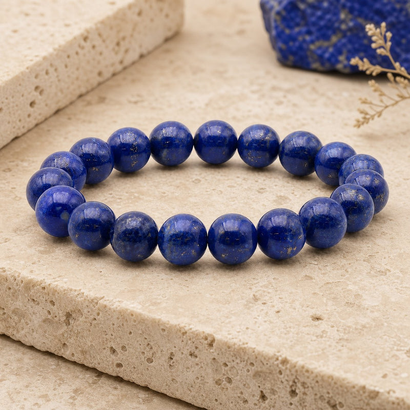 Bracelet Lapis Lazuli 10 mm – Expression Confiante