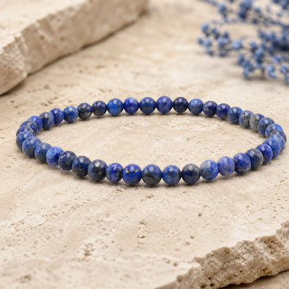 Bracelet Lapis Lazuli 4 mm – Aplomb de la Parole
