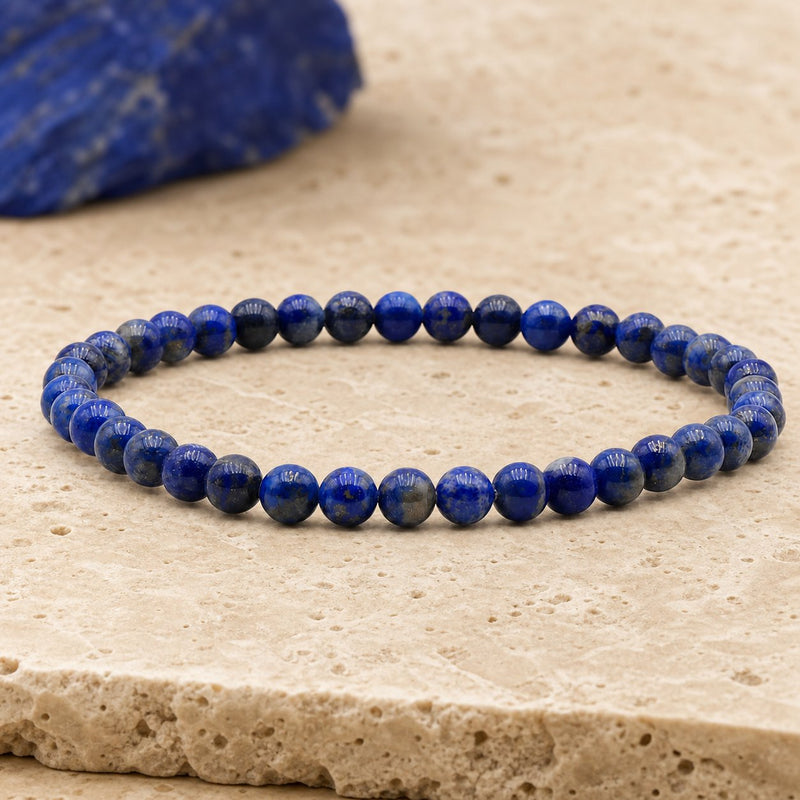 Bracelet Lapis Lazuli 4 mm – Lumière du Matin