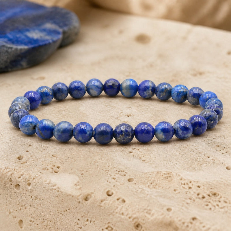Bracelet Lapis Lazuli 6 mm – Clarté du Matin