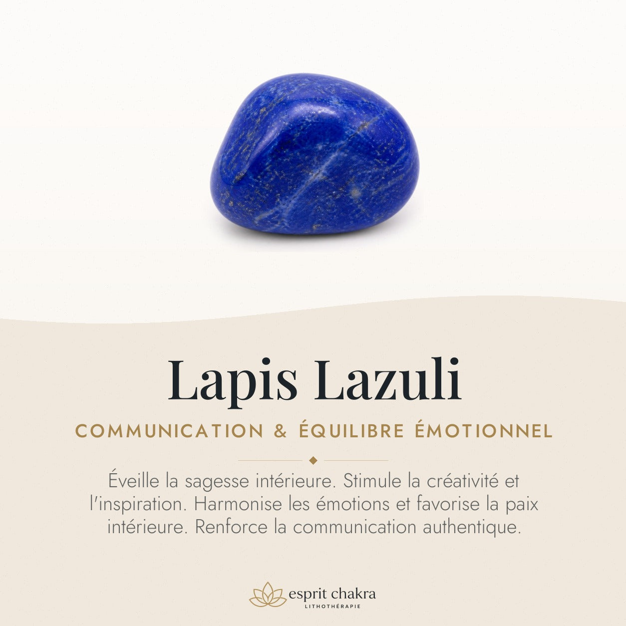 Bracelet Lapis Lazuli 6 mm – Clarté Paisible — vertus de la pierre
