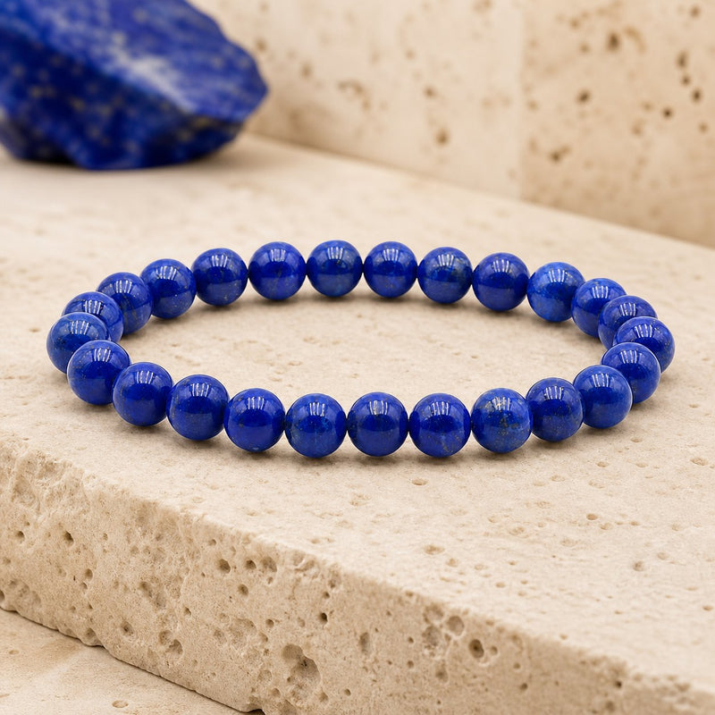 Bracelet Lapis Lazuli 6 mm – Clarté Paisible